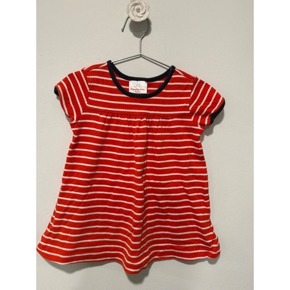 Hanna Andersson Other - Hanna Andersson Dress Peru 90 Red Stripe EUC